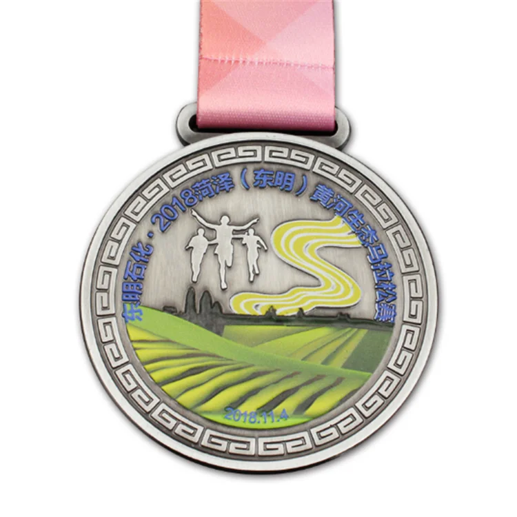 
2020 healthy run medal metal die cast 3d medals sports cups trophies medal awards 