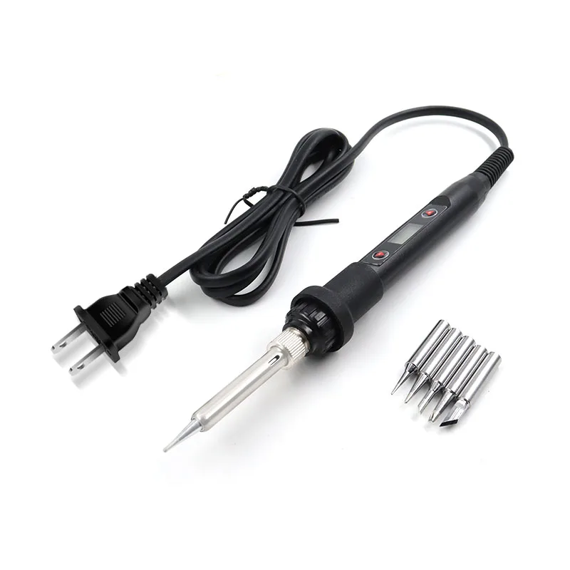 Us Gauge 80w Electric Soldering iron Adjustable temperature electric soldering tool Liquid crystal soldering iron set