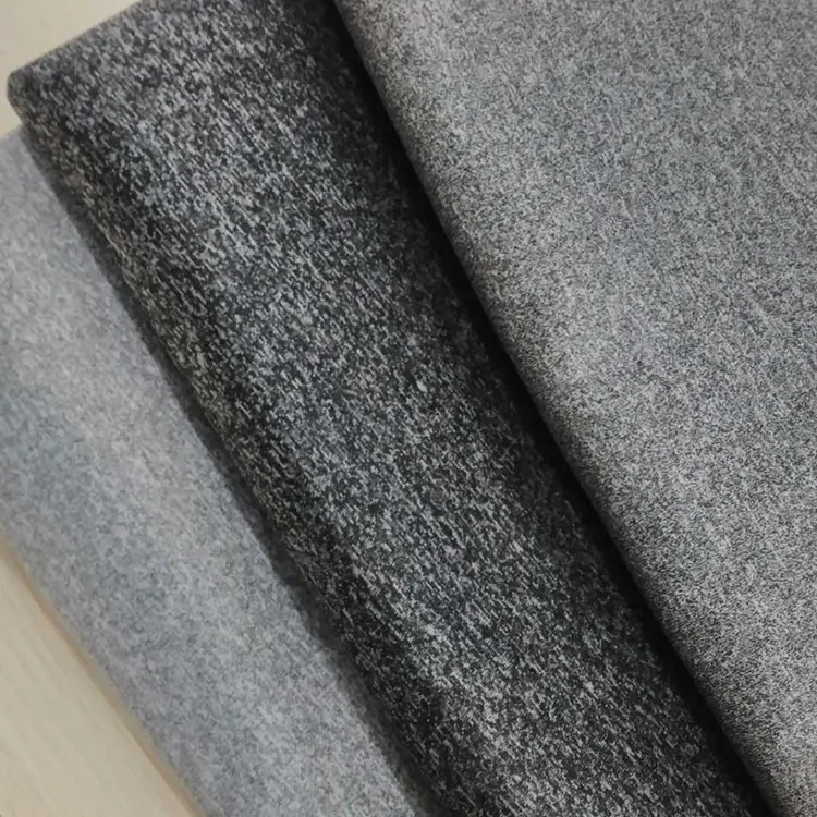 Off-the-shelf grey air layer health cloth air layer linen grey fabric linen air layer health cloth knitted
