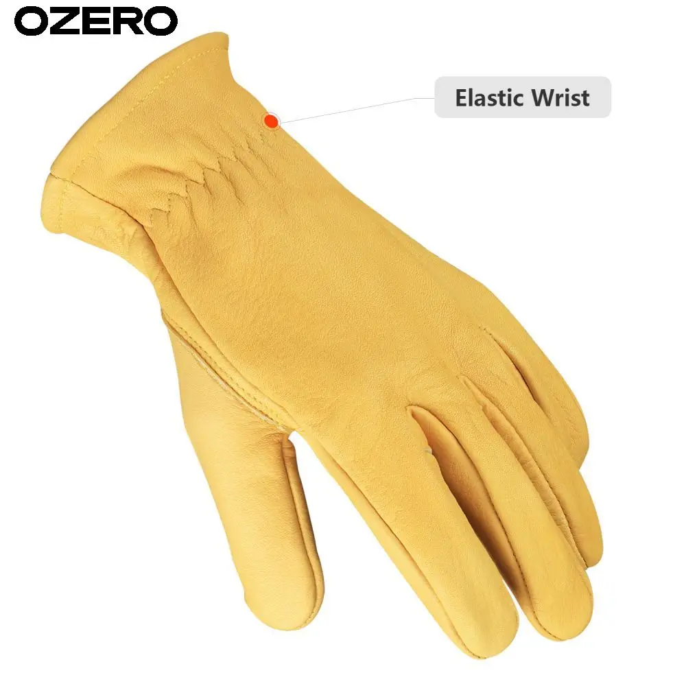 OZERO Comfortable Sports Windproof Private Logo Grain Cowhide Warm Cowhide Leather Boxing Gloves