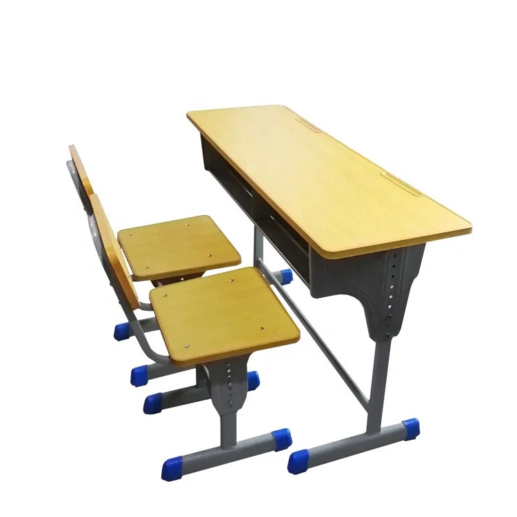 2021 New design children desk and chair set/wood double school