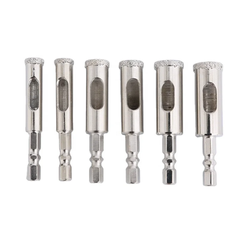 
5mm-68mm Vacuum Brazed Wet Diamond Core Drill Bit Round Shank Tile hole saw hole cutter for tile marble granite glass 