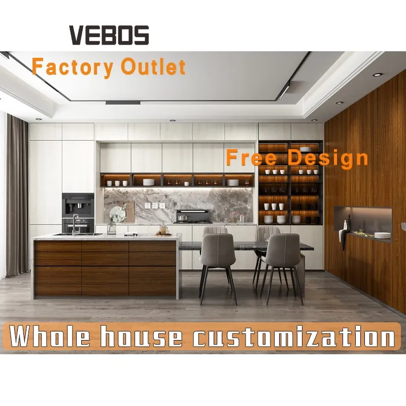 Factory customized design modern kitchen cabinets cuisine and kitchen cabinets complete sets