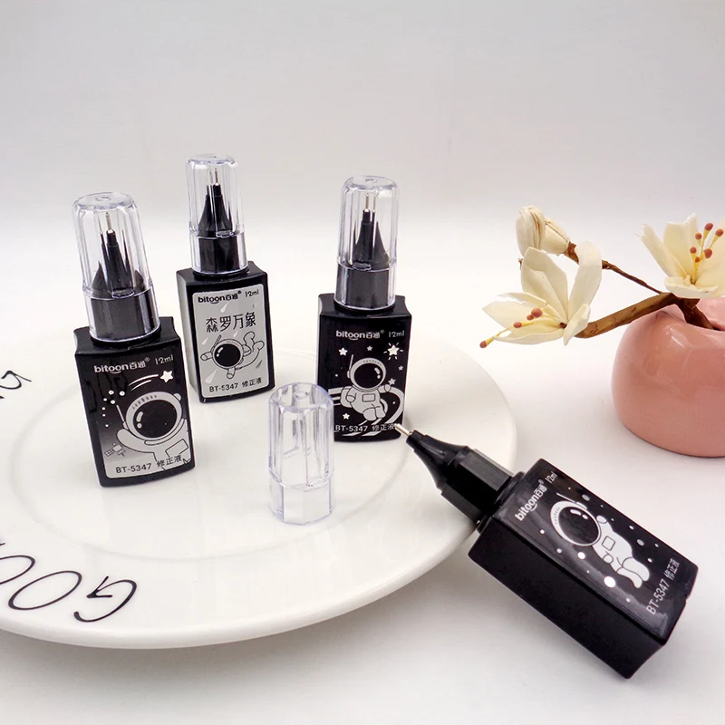 Астронавт серии офисных принадлежностей для коррекции почерка жидкие пластиковые школьные канцелярские принадлежности с корректирующей жидкостью