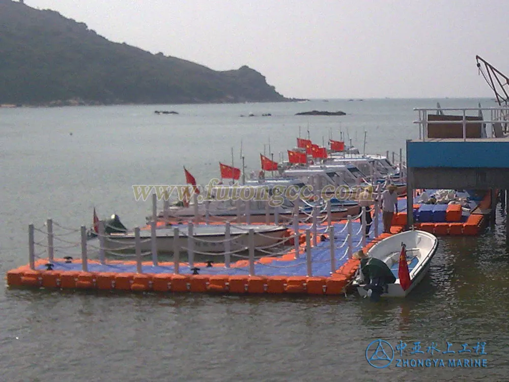 plastic floating dock pontoon floats jet ski dock bridge walkway platform