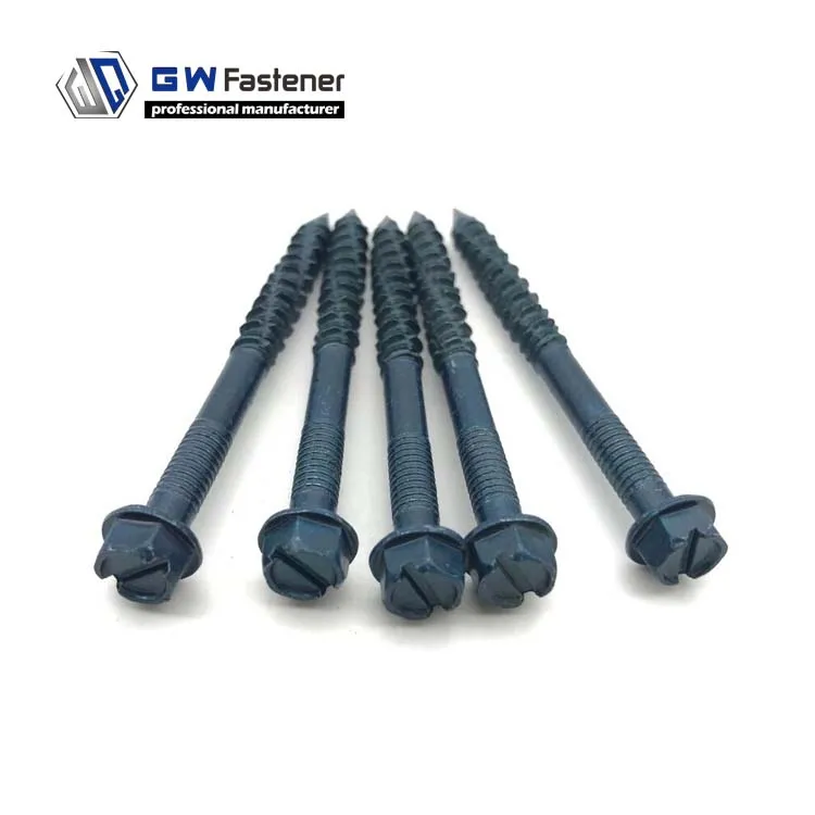 Blue Slotted Hex Washer Head Concrete Screw Concrete Anchor Tapcon Anchor Screw