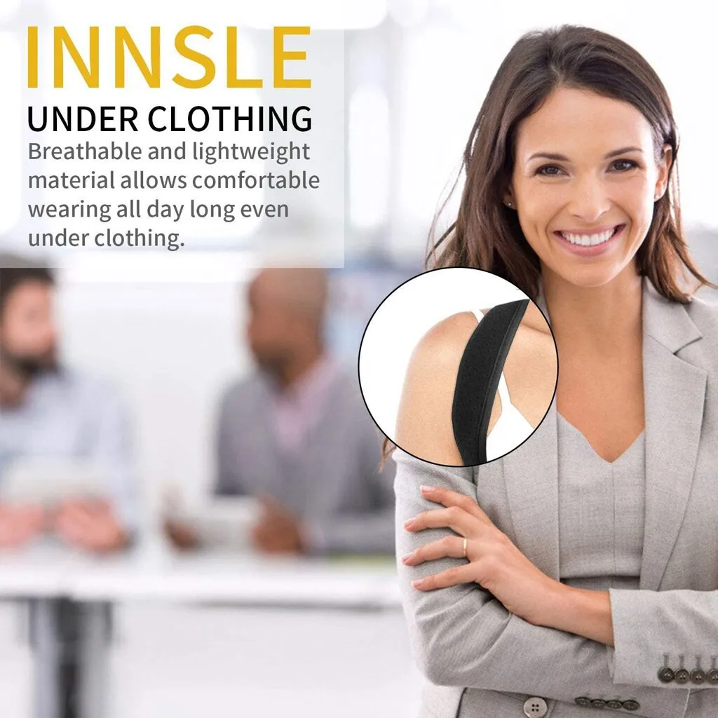 WOSWEIR Adjustable Gym Fitness Back Brace Men Women Neck Support Posture Corrector with Shoulder Protector Belt Back Care Strap