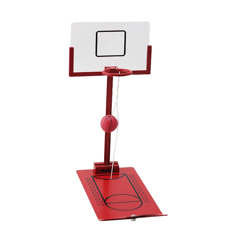 Portable Indoor Foldable Office Game Set Mini Desktop Basketball Playing Games Table Hoop Toy for Kids and Adults