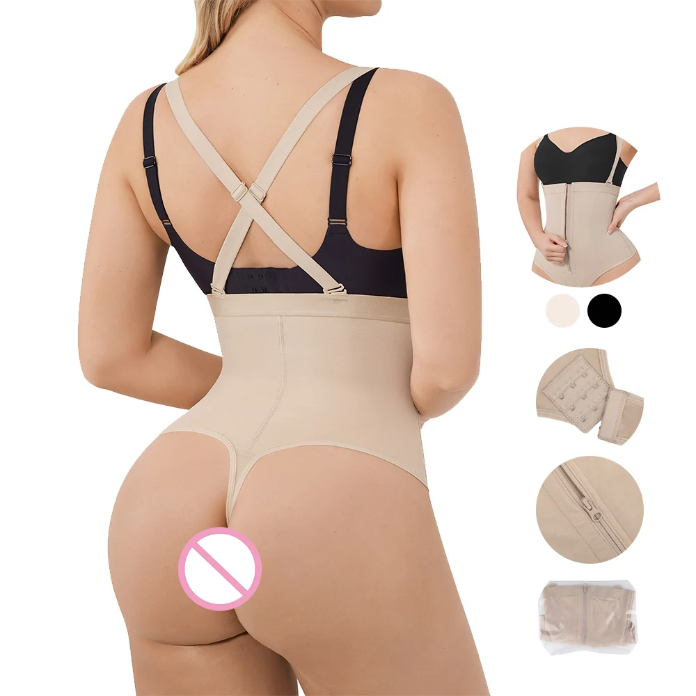 wholesale new design tummy control high waist thong panties butt lifter shaper shapewear panties