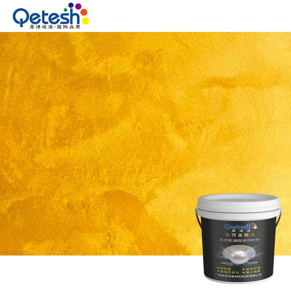 
Good Decorative Performance Flame Retardant Oil And Aging Resistance Gold Chrome Paint 