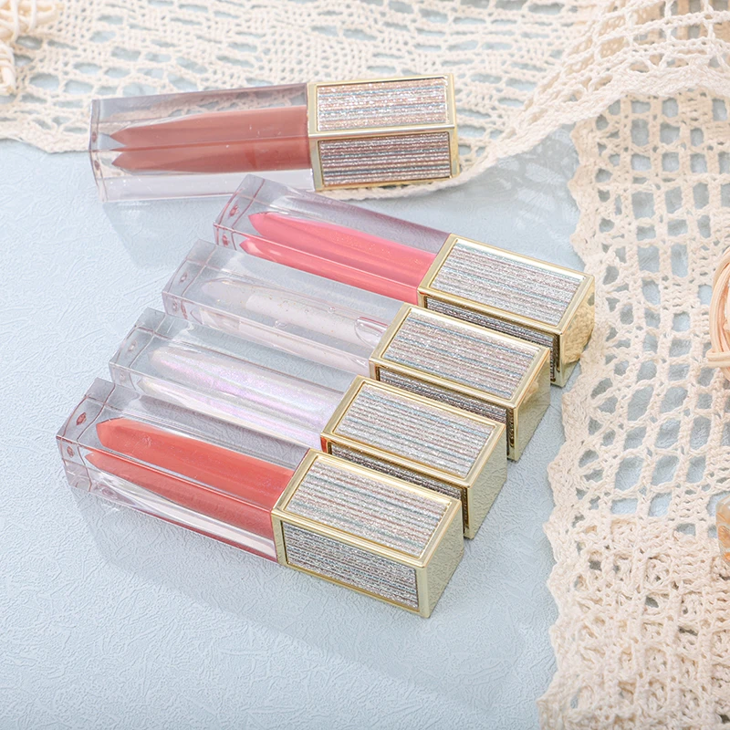 New Arrival Glitter Mositure Shiny Lipgloss Glossy Customize Lip Gloss Private Label