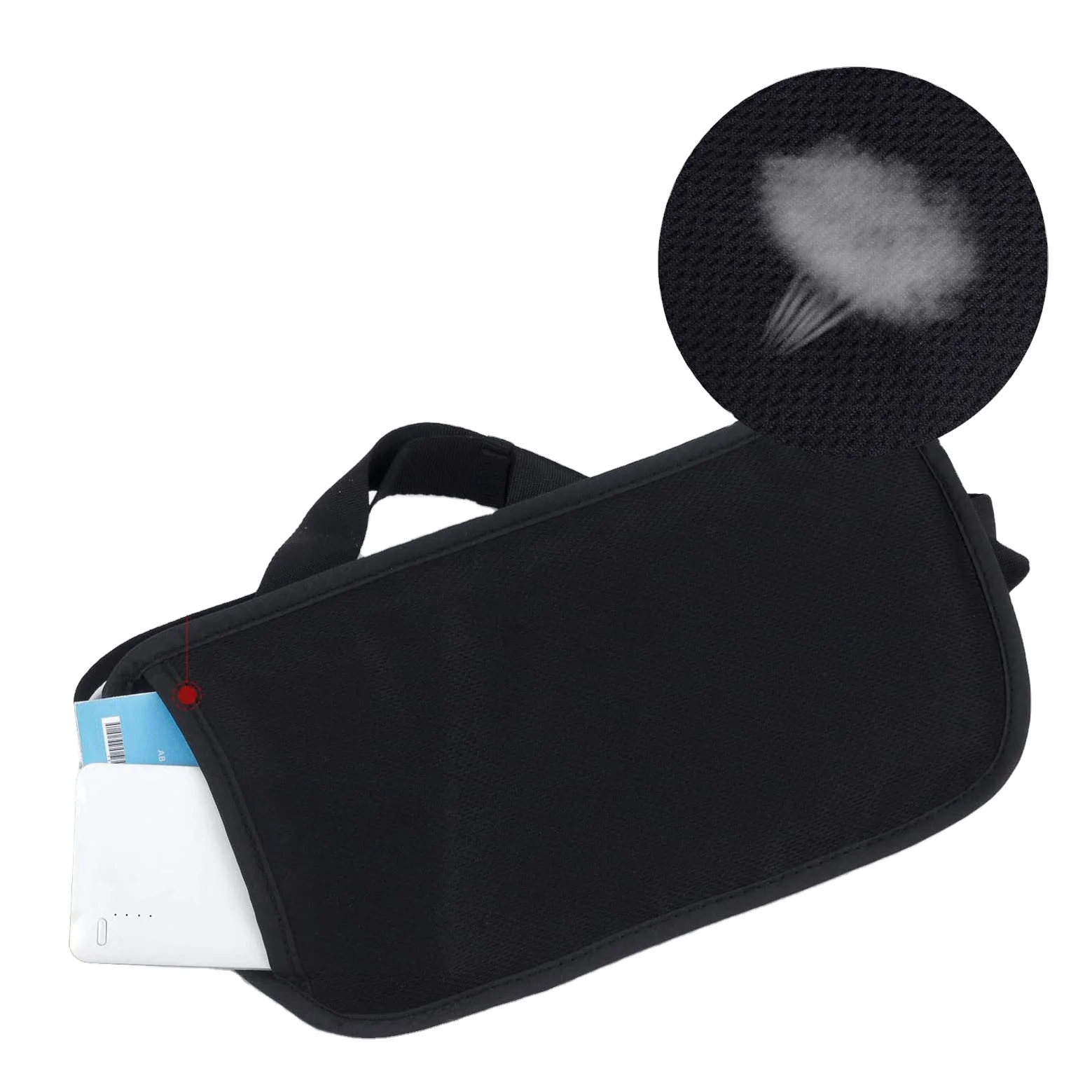 Wholesale Water Resistant Rip Stop Nylon Money Belt Travel Fanny Pouch Wallet Anti Theft RFID Blocking Waist Wallet for Running