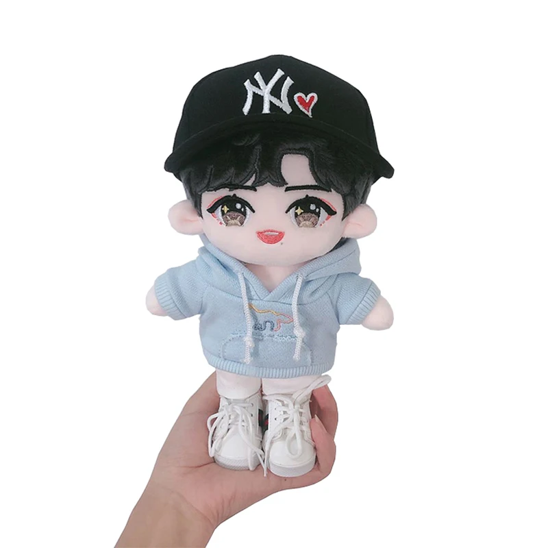 Новые модные красивые стоячие маленькие плюшевые куклы на заказ корейские звезды Kpop плюшевая кукла-идол