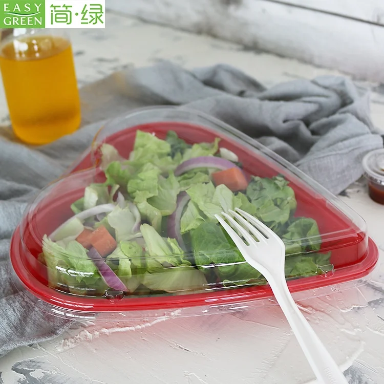  Легко взять с собой одноразовый пластиковый контейнер для пищевых продуктов Популярные красное сердце коробка суши