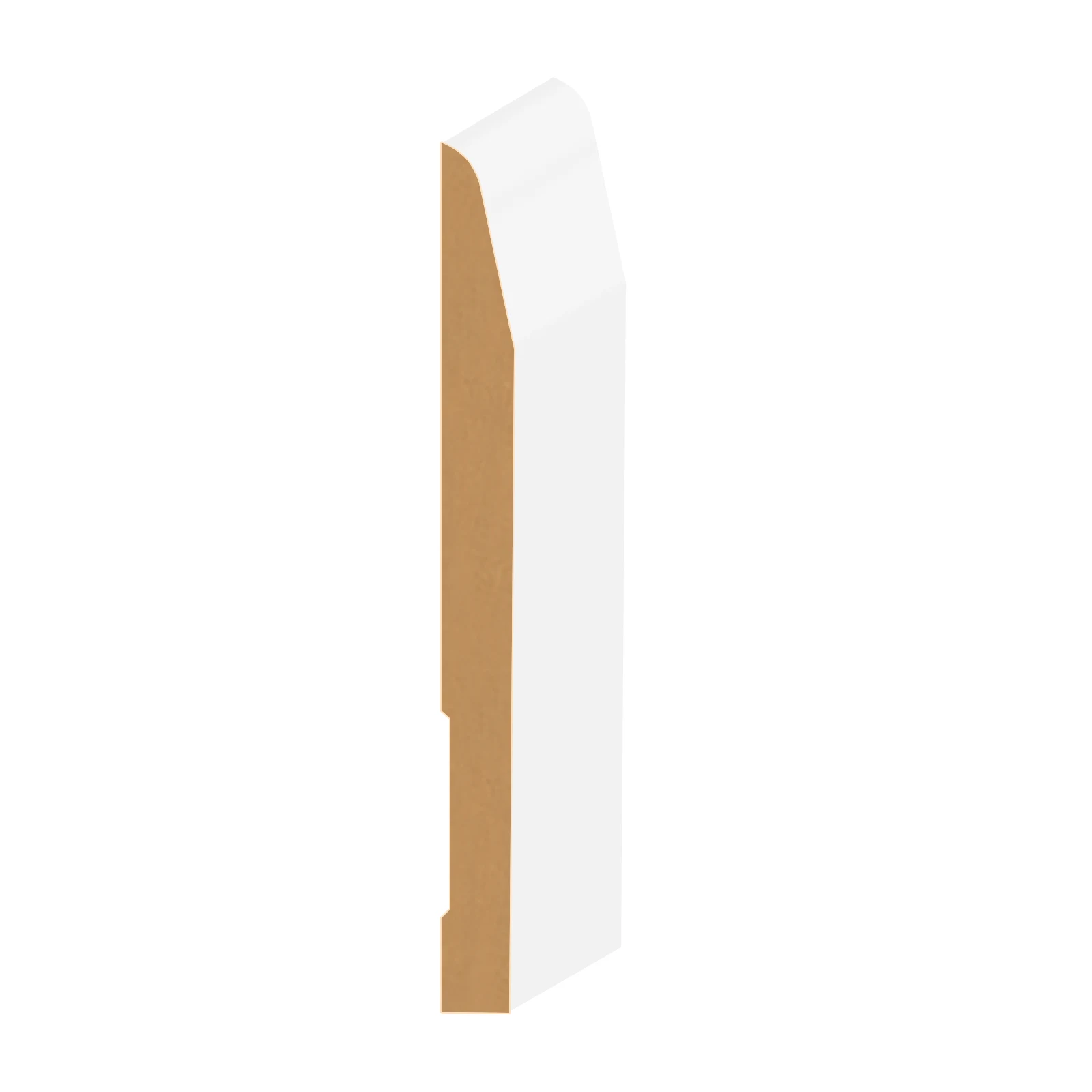 5/8'x5-1/4' Waterproof Skirting Decorative Wall Skirting Moulding MDF Solid Wood Material