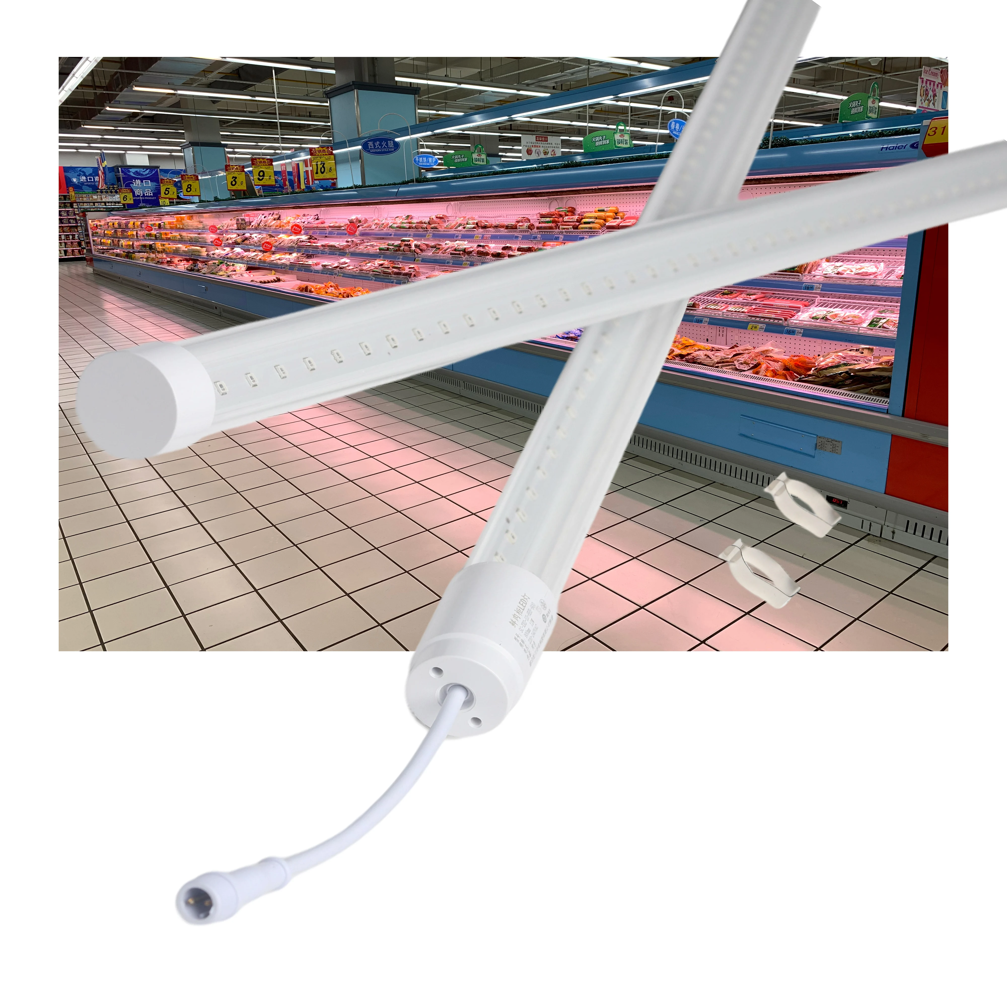 Beef Refrigerated Cabinet LED Light 1400K IP66 Waterproof