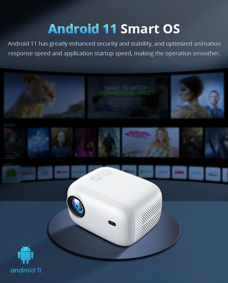 Новая доставка HY319 проектор мини-дешевый Wi-Fi L009 1080p с HD видео домашний ЖК-проектор
