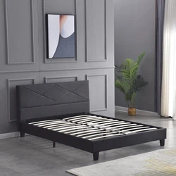 Popular modern comfortable hotel and family popular wooden bed frame