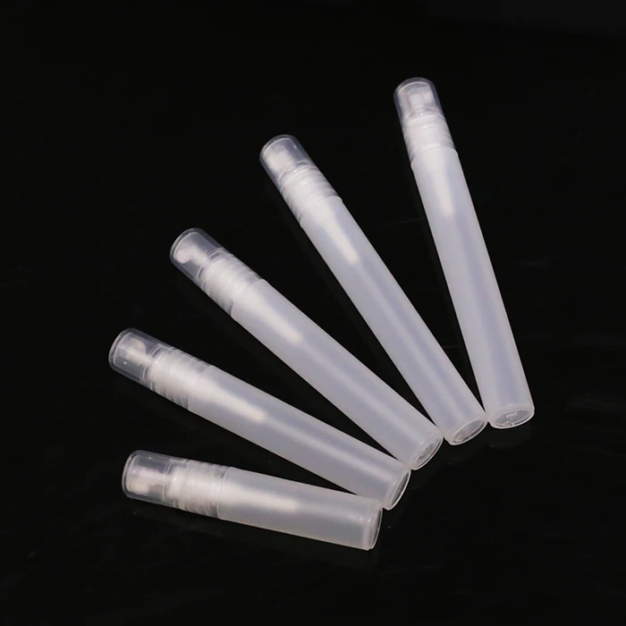 
Refillable Matte Clear PP Spray Bottles 5ml 10ml 12ml Cosmetic Packing Perfume Bottle Spray with Spray Cap 