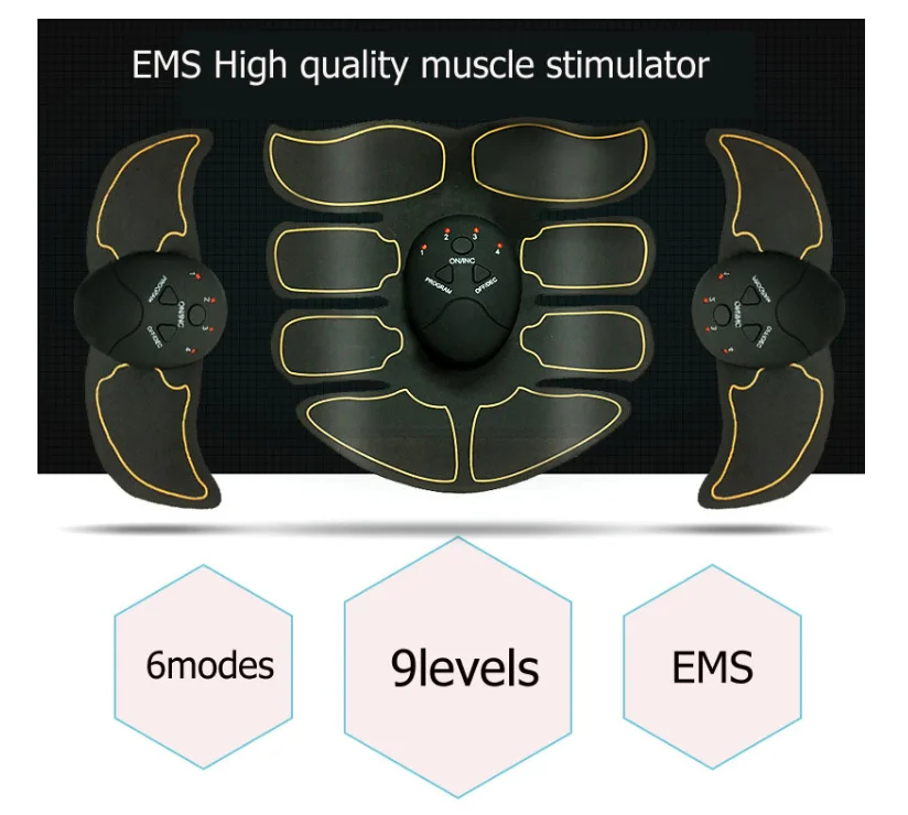 Gym Abdominal Muscle Stimulator Hip Trainer EMS Massage Fitness Equipment ABS Muscles Electro stimulator Toner Body Exercise