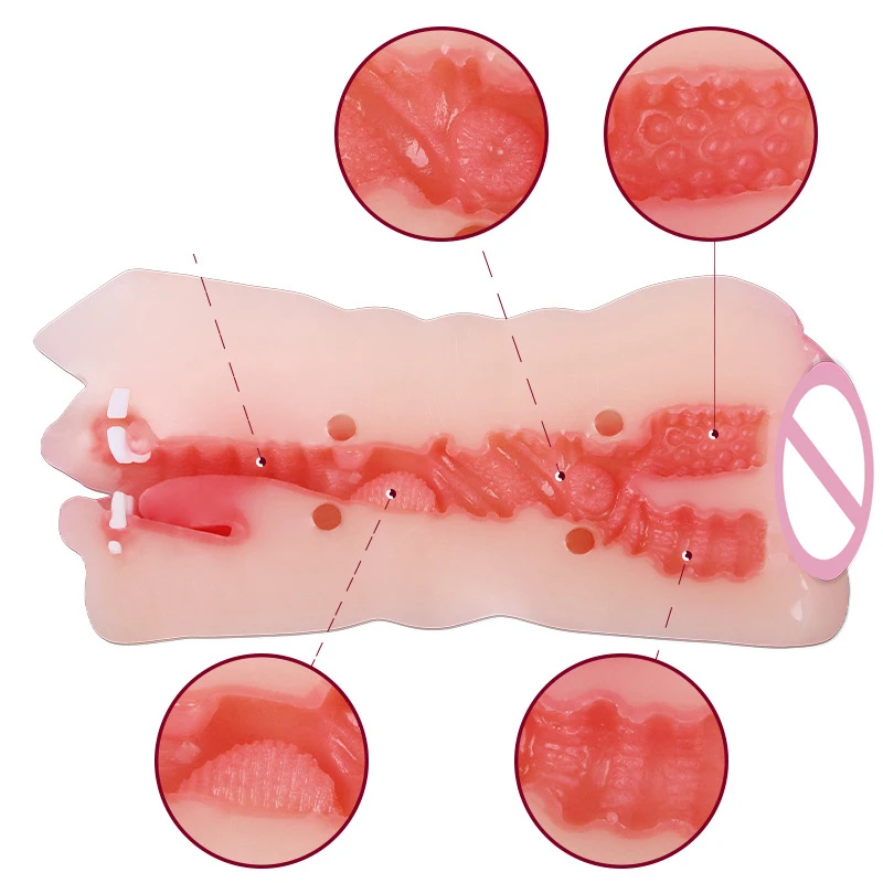 3 in 1 Anal Butt Mouth Male Masturbation Real Vagina Pockets Pussy Male Masturbators Adult Sex Toys for Men