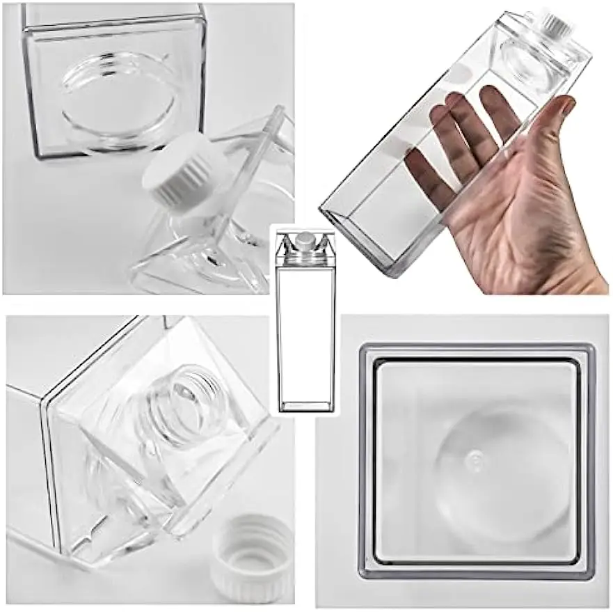 milk water bottles 500ml 1000ml transparent plastic milk container bottle for milk or juice