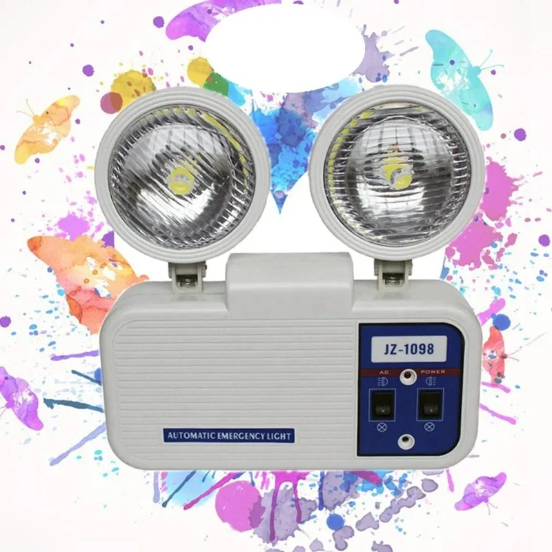 Cheap Made In China L01764 Ac85-265V 6W 3Hours Two Heads Fire Light Emergency Vehicles Lights Rechargeable Led