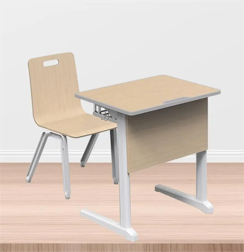 Single desks and chairs School furniture and chairs Student classroom tables Quality student tables