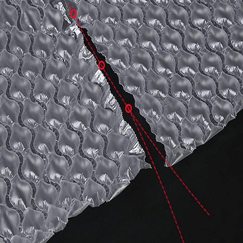 Plastic air cushion wrap film air column bubble packing glass protective bag with good price from factory