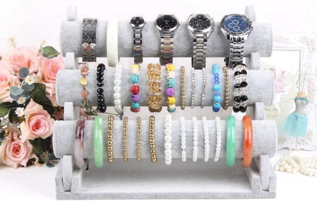 Velvet Jewelry Display Stand For Bracelets&Bangles
