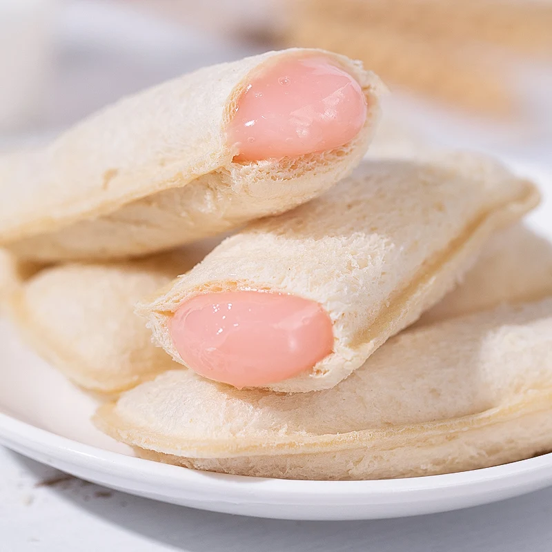 500g bread cake dim sum white peach flavor lactobacillus filling small chinese bread Sandwich bread