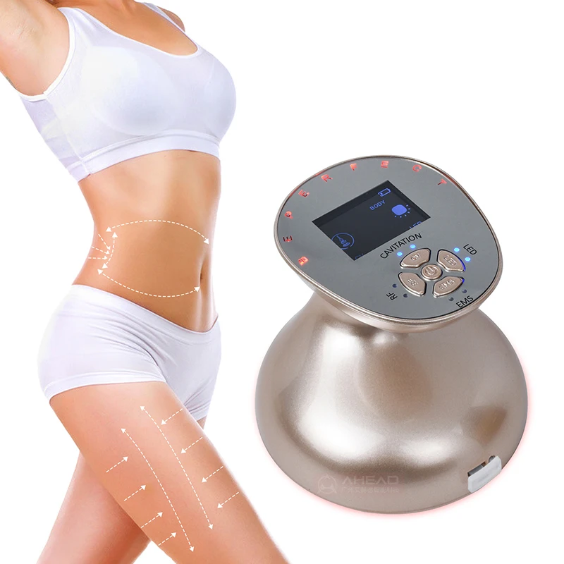 Ultrasonic Beauty Instrument Red Blue Light Therapy Home Use Rf Body Slimming Massage