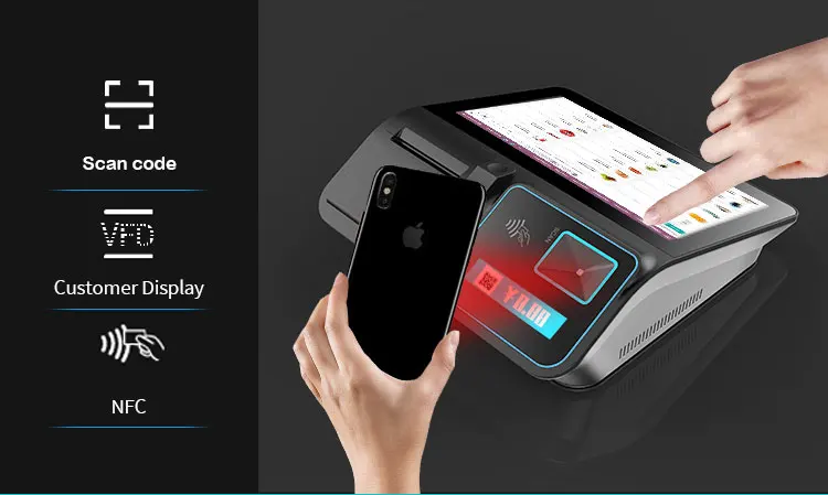 retail 15.6 inch point of sale pos system android pos with printer