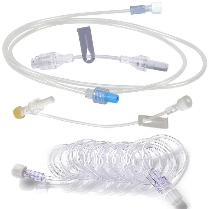 Medical disposable multiway  Small Bore T-port iv extension hose connecting tube set