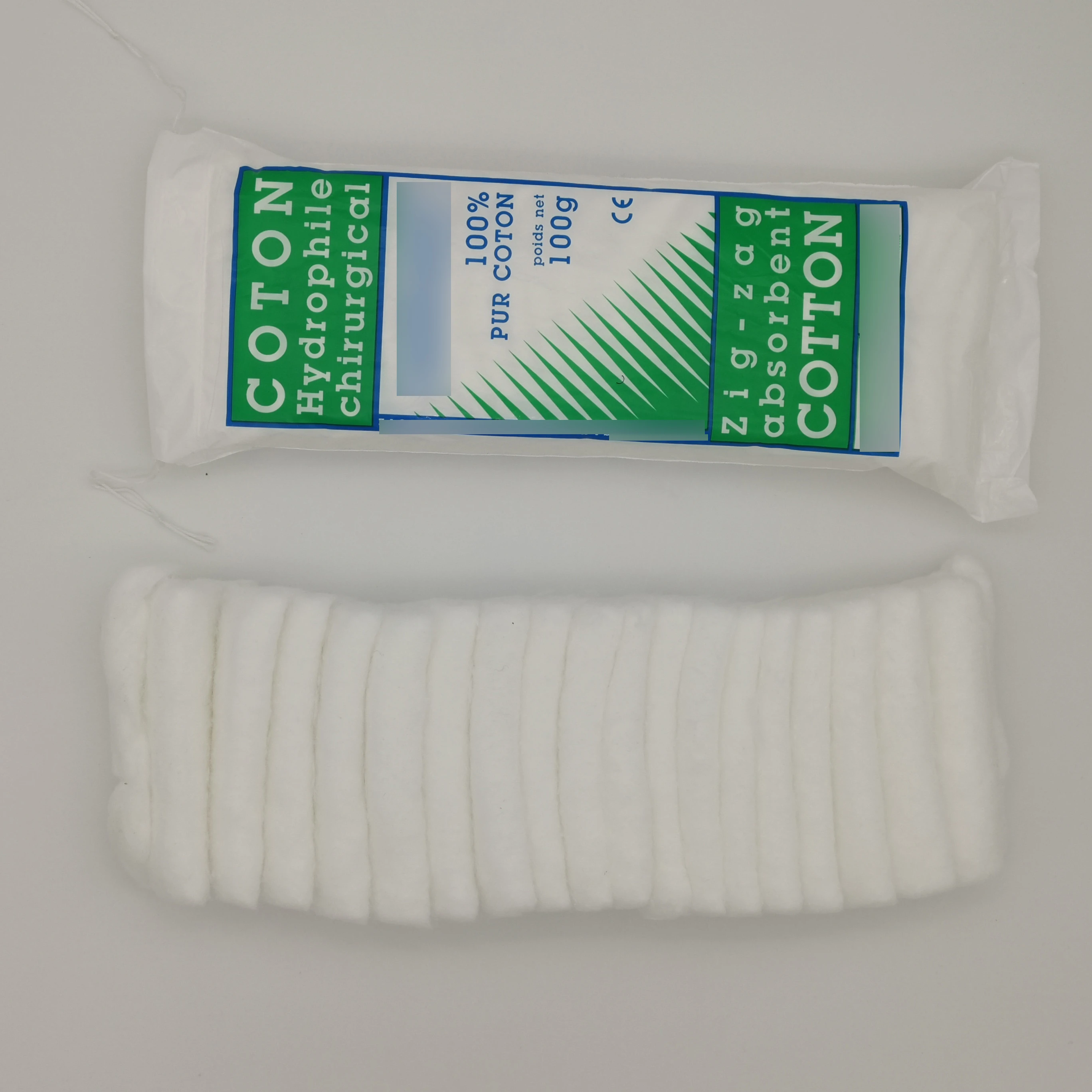 
High Absorbent ZigZag Cotton Wool 