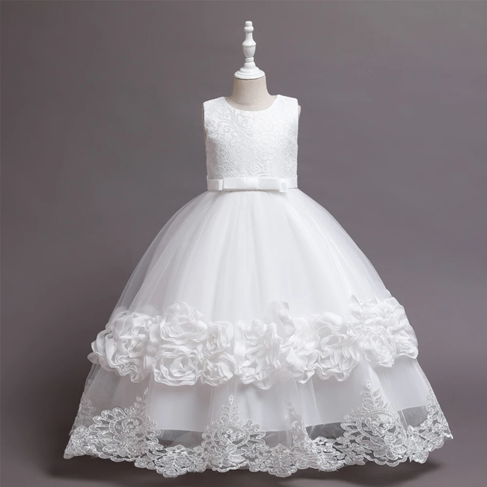 Hot sale Children Pretty Princess Dresses Party Summer Flower Girl Wedding Dresses