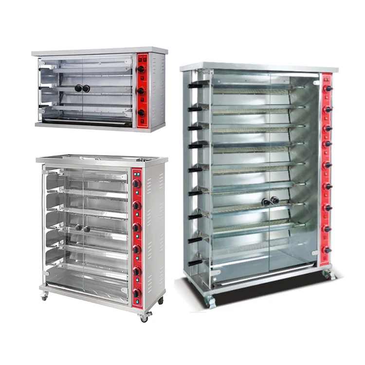 Chuangyu Commercial 3/6/9 rods rotisserie chicken/grilled chicken/chicken oven