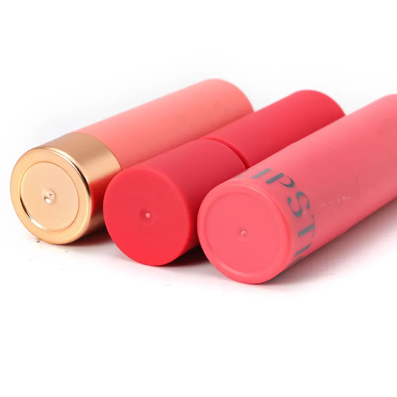 2022 New Luxury Aluminum Magnetic Empty Lipstick Container Custom Volume Gold Square Metal Magnetic Lip Balm