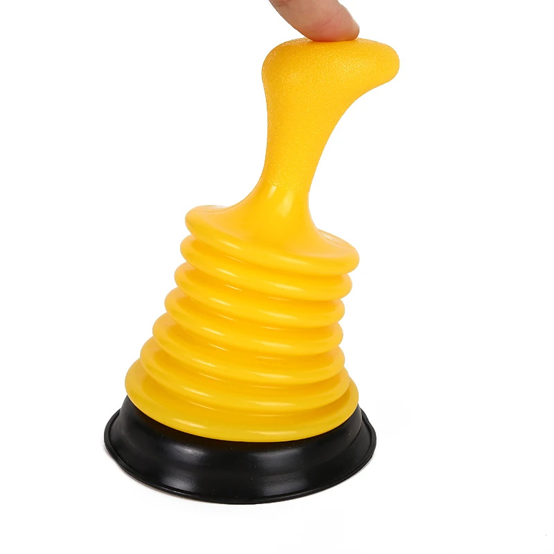 High-Pressure Compact Multifunctional Mini Handy Toilet Plunger Bathroom Sink Plunger Flexible Style Reusable