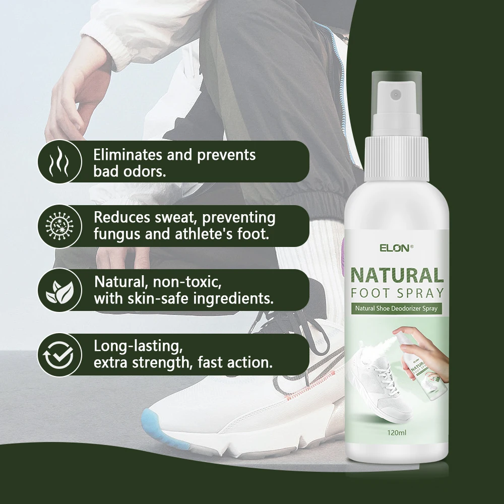 Factory Wholesale ODM 120 ml Shoe Deodorizer Skin Safe Shoes Clean Spray Eliminate Sneaker Smell