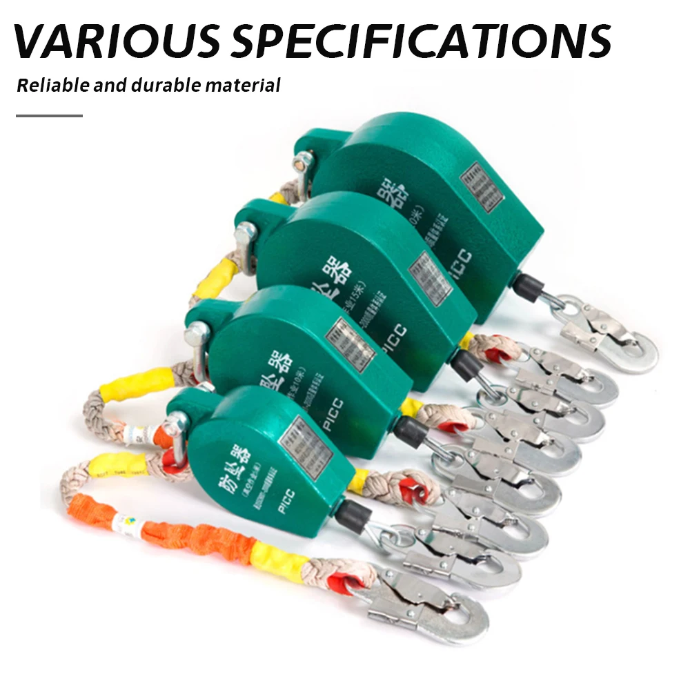 3-50m Anti-dropping Safety Catch Device Of Edge Service Self-retracting Fall Arrest Lifeline System Anti Falling Device