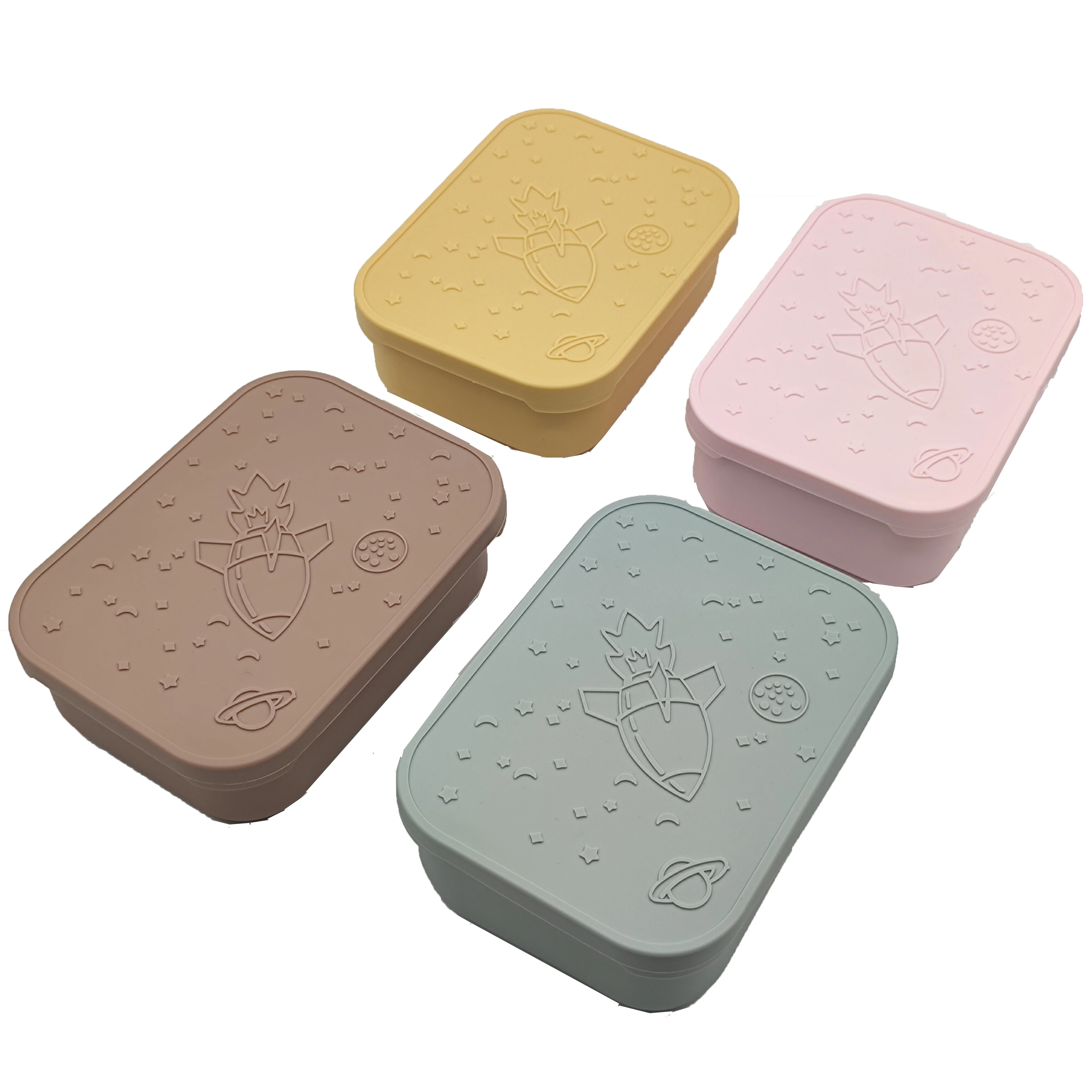 850ML Leak Proof Lunch Box Container Kids Divided Lunch Box Bento Lunch Box With Protective Sleeve