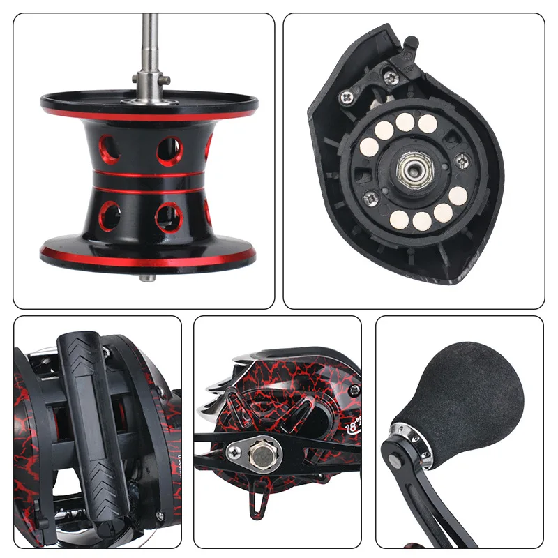 18+1BB Super Light Spinning Fishing Reel 8KG Max Drag 7.2:1 Gear Ratio Freshwater Carp Fishing Coil Metal Boby Brake Wheel