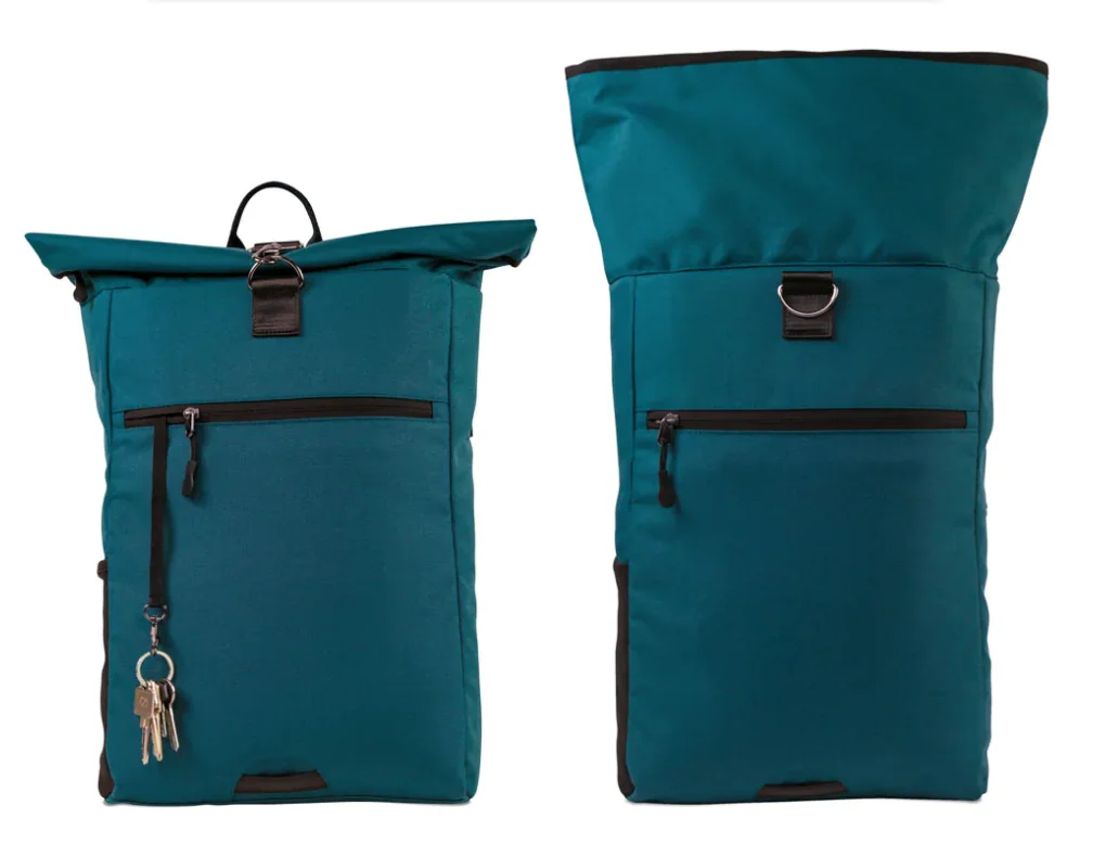 Hot Selling Recycled Rolltop Laptop Rucksack RPET Thoughtful Sustainable with Laptop Compartment Anti-Theft Bag