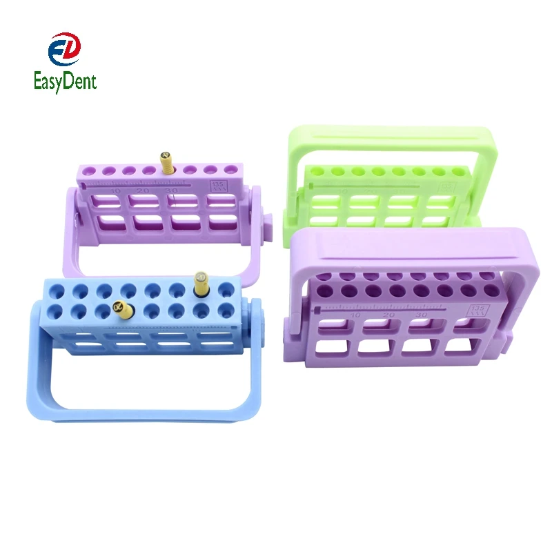 Dental Endo Ruler for Endodontic Root Canal Files Holder Endo Files Holder Instruments Endo Box for Diamond Bur