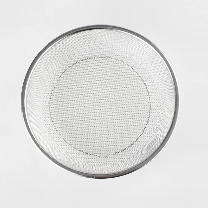 Wholesale Heavy Duty High Quality Pasta Fruit Vegetable Washing Basket Stainless Steel Mesh Micro-Perforated Strainer Colander