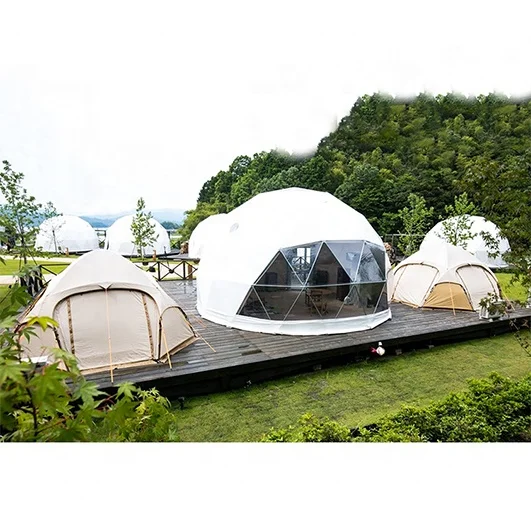  Igloo палатка для кемпинга прозрачная геодезическая купольная