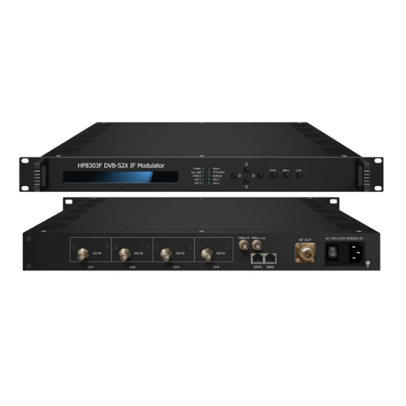 Digital Headend KU BAND 4 ASI IP to RF DVBS DVBS2X DVBS2 IF RF Digital Modulator