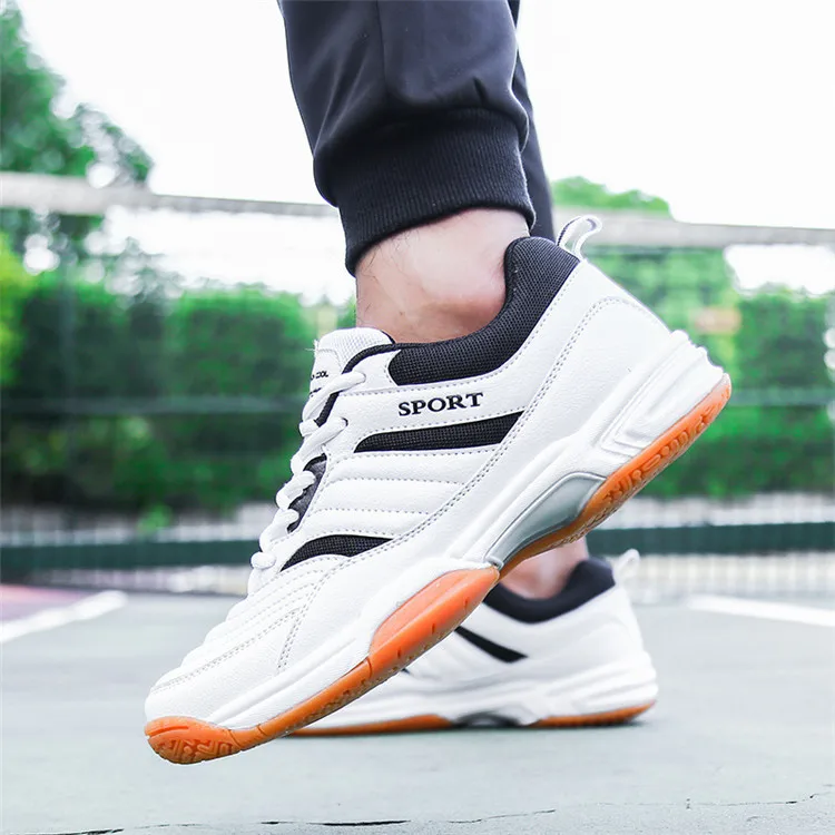 38-46 Size Table Tennis Shoes Rubber White Badminton Sports Shoes Volleyball Training Shoes