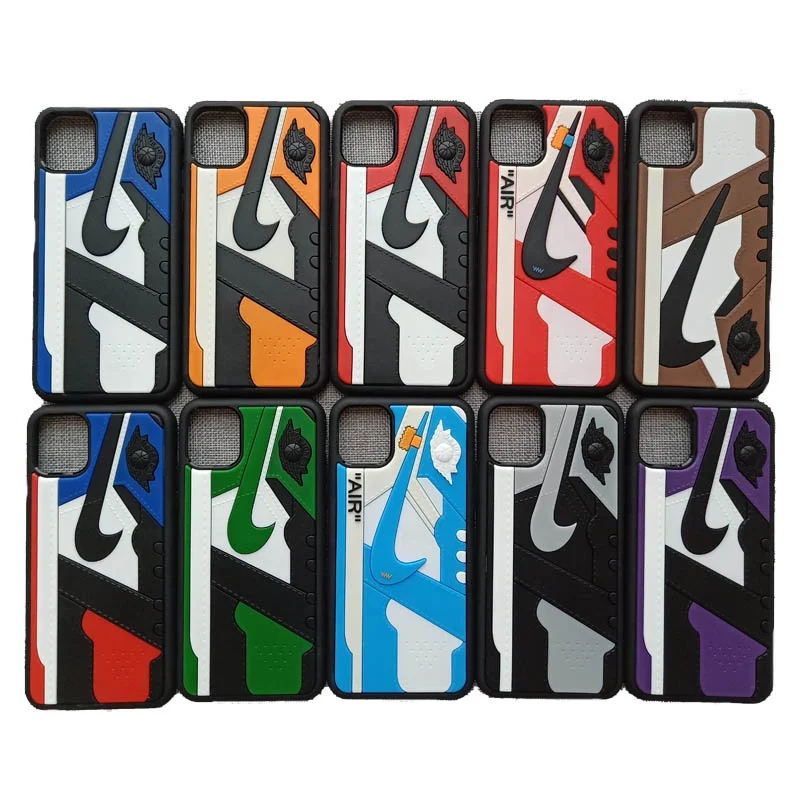 
AJ Jordan 1 3D iPhone Cases Texture Sneaker Phone covers For Iphone 12 11 pro XR Very high quality 